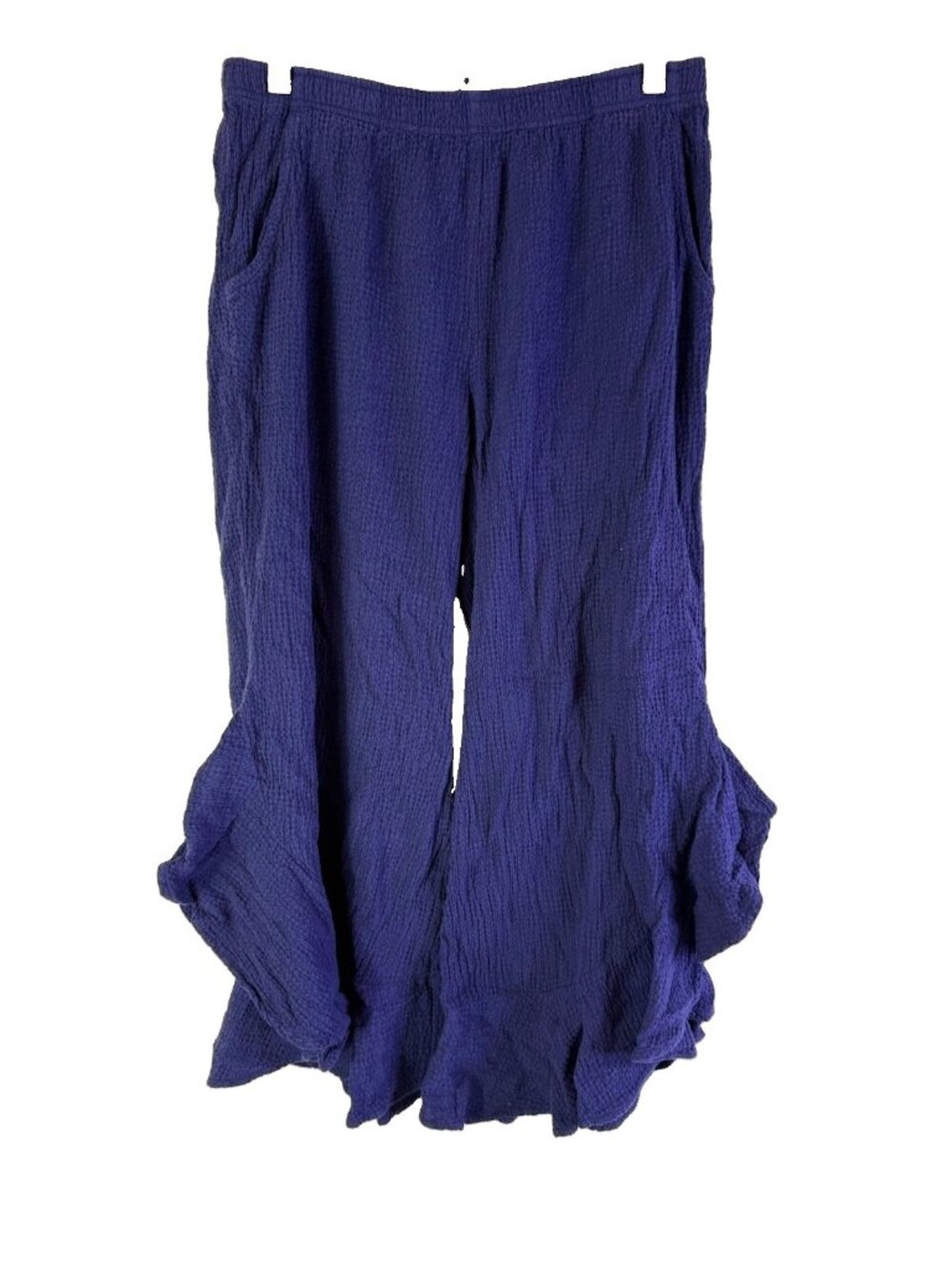 Focus Casual Life Pants Frill Cropped Gaucho Gauzy Cotton